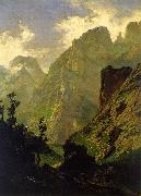 Carlos de Haes The Peaks of Europe,  The Mancorbo Canal painting